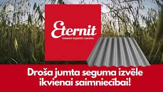 ETERNIT cementa viļņotās loksnes - droša jumta seguma izvēle ikvienai saimniecībai!