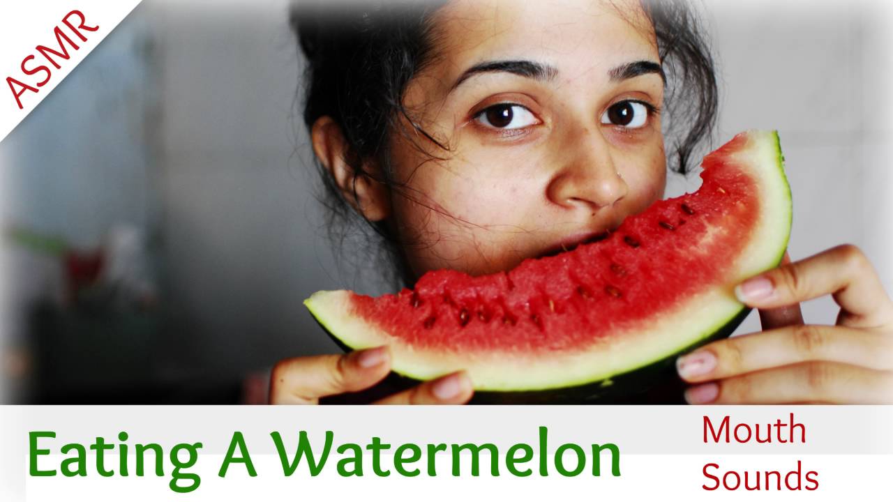 Binaural Asmr Eating Watermelon Long Version L Ear To Ear Eating