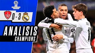 REAL MADRID vs BREST 3-0 | GOLES y RESUMEN del PARTIDO | CHAMPIONS LEAGUE