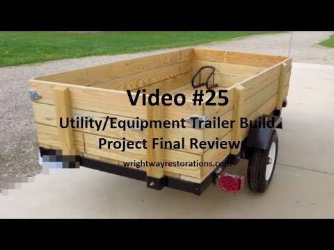 Utility Trailer Final Review Part 3 Video 25 Youtube