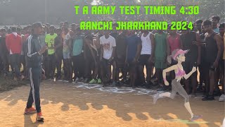 T a Army  running test Ranchi ll                                      #army #running