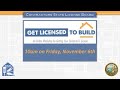 Get Licensed to Build Workshop #7: Part 1 of 3