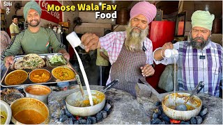 Sidhu Moose Wala Favorite Dhaba in Punjab | 5911 Thali | Street Food India