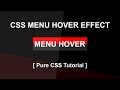 Css Menu Hover Effect - Css3 Hover Effect Tutorial - Pure Css Tutorials - Menu with hover Effect