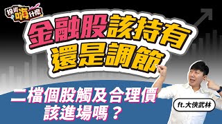 【大俠談投資#29】如何判斷金融股繼續持有還是調節？二檔績優股觸及合理價該進場嗎！《投資嗨什麼》