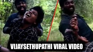 VIRAL VIDEO - Vijay Sethupathi And His Son Fighting in the sets Of Sindhubaad  | Movie Shutter