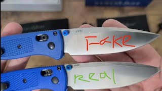 ベンチメイドのリアルとフェイク Benchmade Knives Bugout