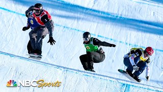 American Hagen Kearney is bronze in Men's Snowboard Cross in Valmalenco, Italy | NBC Sports