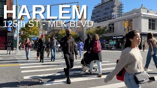 NEW YORK CITY Walking Tour [4K] - HARLEM - 125th St - MARTIN LUTHER KING JR BOULEVARD