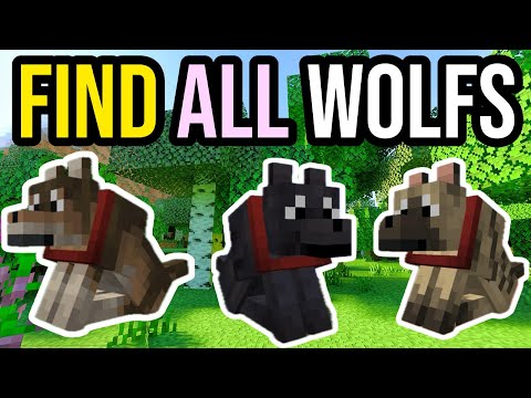 All wolf (dog) variants in Minecraft and where to find them