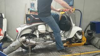 Lambretta RT 195cc dyno run 17.8 hp