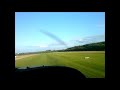 landing egelsbach airport edfe rwy 08 grass 2014