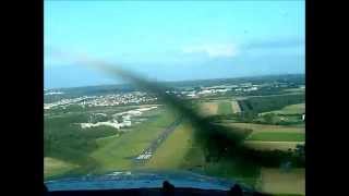 Landing Egelsbach Airport (EDFE) RWY 08 Grass 2014