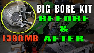 139QMB GY6 50 : 72cc Big Bore Kit & A9 Cam : Before & After Acceleration & Cruise : Chinese Scooter