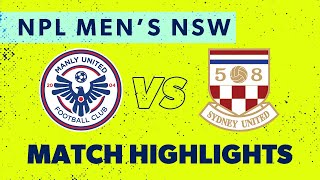 NPL Men's NSW Round 3 Highlights – Manly United v Sydney United 58