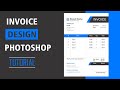 Invoice Design Photoshop Tutorial