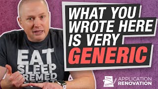 He May Have Gotten More Interviews If It Wasn't For This | Application Renovation (S3 E4)