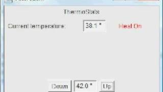 Java thermostat simulation