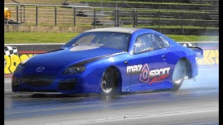 MAZSPORT RACING DEBUTS THEIR NEW MAZDA 20B RX8 WITH A 7.29 @ 177 MPH