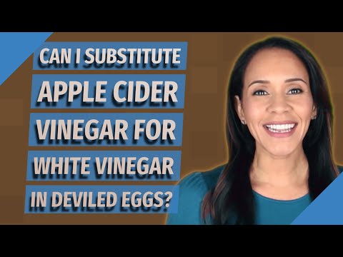 What can I substitute for vinegar in deviled eggs?