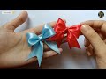 how to make simple easy bow in 1 minute l diy ribbon bow l ribbon hair bow l