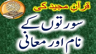 List of All Surah in Quran NAme with Meaning in Urdu | Quran surah list | Quran Ki Suraton Ke Naam