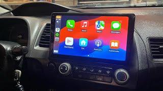 Easy BUDGET headunit for 8th gen civic si ($150) wireless CarPlay!