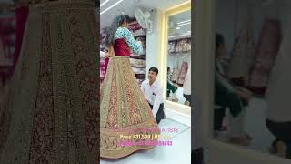 Beautiful Bridal Lehenge Draping customer #fashion #lehenga #lehengacholi #wedding #cholilehenga