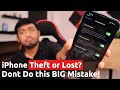 iPhone THEFT or LOST? 🔥 Don't Do this BIG Mistake!