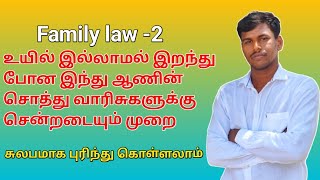 family law -2 Hindu male inheritance |இந்து ஆண் சொத்து பிரிக்கும் முறை