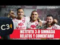 triunfazo de la gloria en el debut en 2025 instituto 3 0 gimnasia por mario celedón y raúl monti