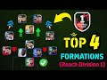 Top 4 Quick Counter Best Formations To Reach Division 1 efootball 2024 Mobile | Best Formations