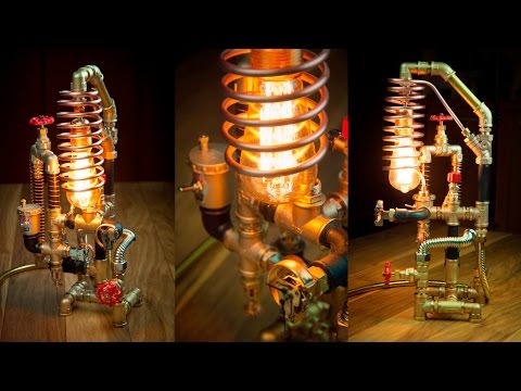 Steampunk DIY Industrial Pipe Lamp #3 Steampunk DIY Industrial Pipe Lamp #3