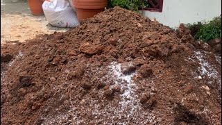 Making a best potting soil/ మన పొలం పనులు ప్రారంభం