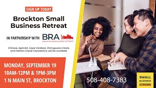 MCTV Boston BROCKTON SMALL BUSINESS RETREAT (ENGLISH VERSION)