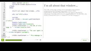 The window object (Video Version)