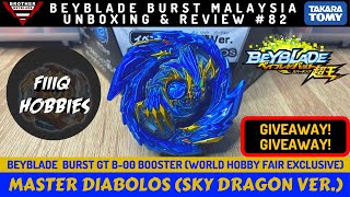 GIVEAWAY! B-00 Master Diabolos .Gn (Sky Dragon Ver.) | Beyblade Malaysia Unboxing & Review #82