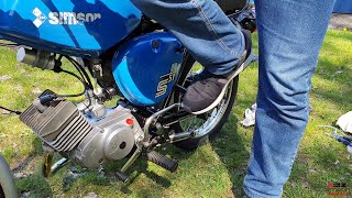 Simson S51 B1-3 Olympiablau erwacht nach 6 Monaten Winterschlaf/Standzeit