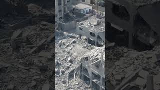 Israel-Hamas War: Striking Drone Footage Shows Aftermath Of Israeli Attacks On Gaza District