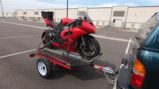 4x4 Harbor Freight trailer Motorcycle trailer