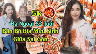 Bà ngoại 82 tuổi bán bò bía giữa đêm Sài Gòn!