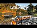 Gravel Bar Camping, Fishing & Cooking (JET JON BOAT RIDE)