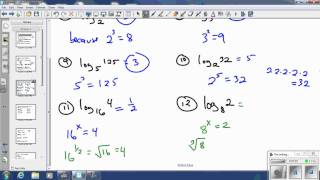 Section 3 2 Part I Logarithmic Functions