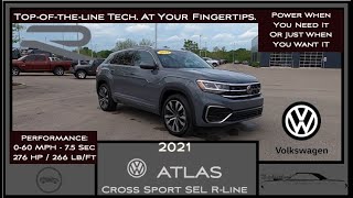 2021 Volkswagen Atlas Cross Sport SEL Premium R Line | Walk Around Video | In Depth Review | Top of