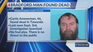 Missing Bradford County man found dead