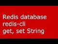Redis database   redis cli, get, set String