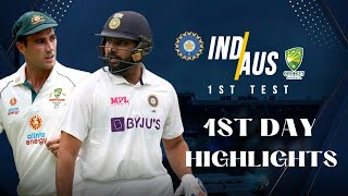 India vs Australia 1st Test Cricket Match Day 1 Full Highlights  Highlights-WCC2