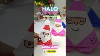 Origami SANTA CLAUS Simple Tutorial | How to make Origami Simple SANTA CLAUS | Christmas Decor