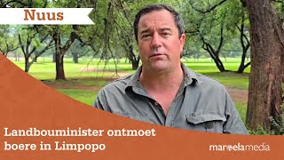 Landbouminister ontmoet boere in Limpopo