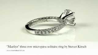 Micropave solitaire engagement ring \